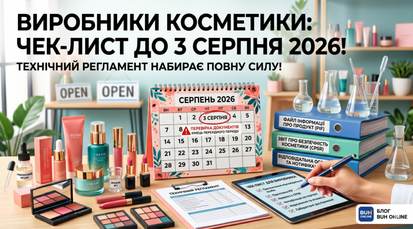 ВИРОБЛЯЄТЕ КОСМЕТИКУ? До 3 серпня часу залишилося небагато